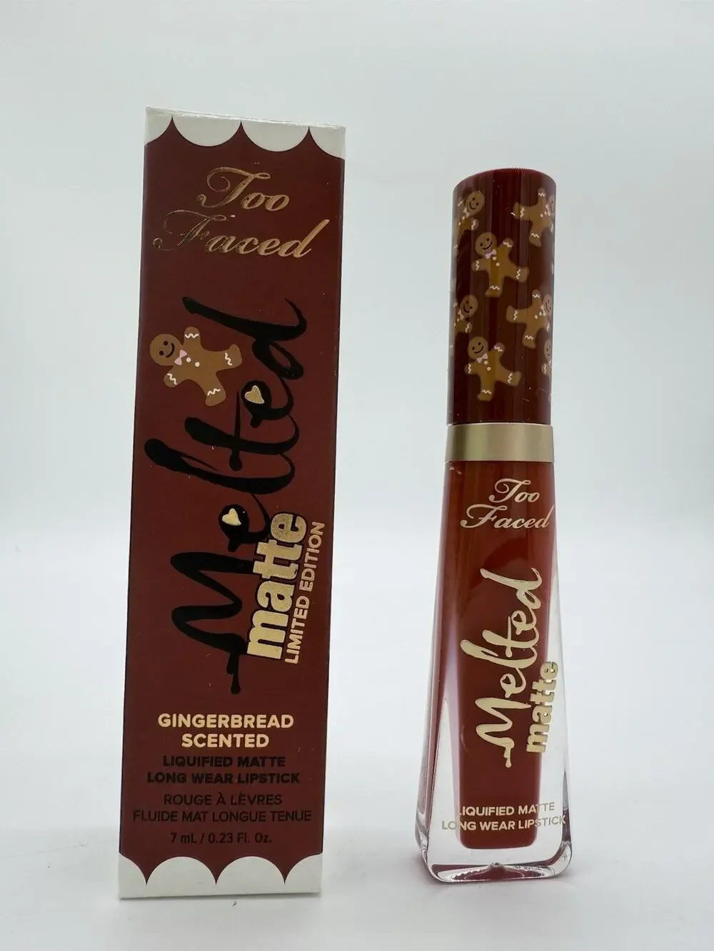 Too Faced Liqufied Matte Long Wear Lipstick Gingerbread Man 0.23 oz / 7ml